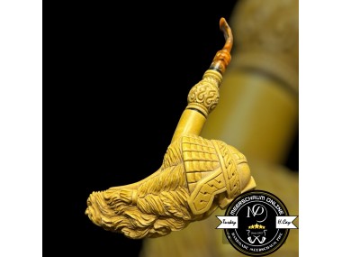 Handmade Block Meerschaum Gimly Pipe (Portre)